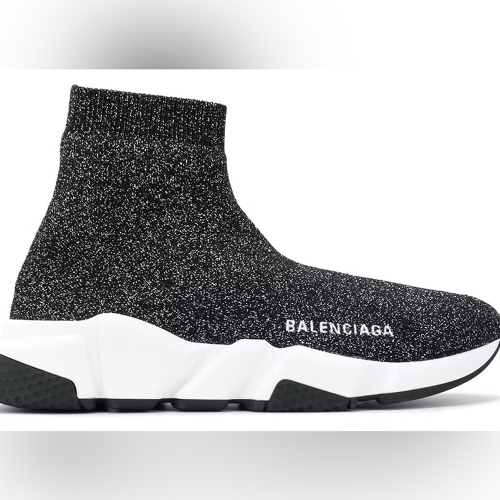 Balenciaga glitter sock trainer